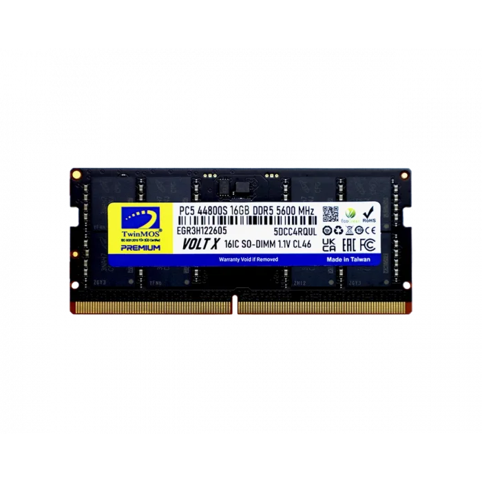 TWINMOS TMD516GB5600S46 16GB (Tek Parça) DDR5 5600MHz Notebook Bellek