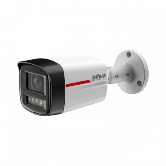 DAHUA HFW2449TL-S-LED-0360B-PRO 1/1.8 CMOS 4MP 3.6mm FullColor POE Sesli Bullet IP Güvenlik Kamera