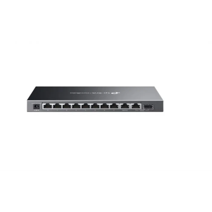 TP-LINK OMADA ES210GMP 10 Port Gbit 8 Port PoE+ 123W 1xGbit+1xSFP Uplink Desktop Yönetilebilir Çelik Kasa Switch