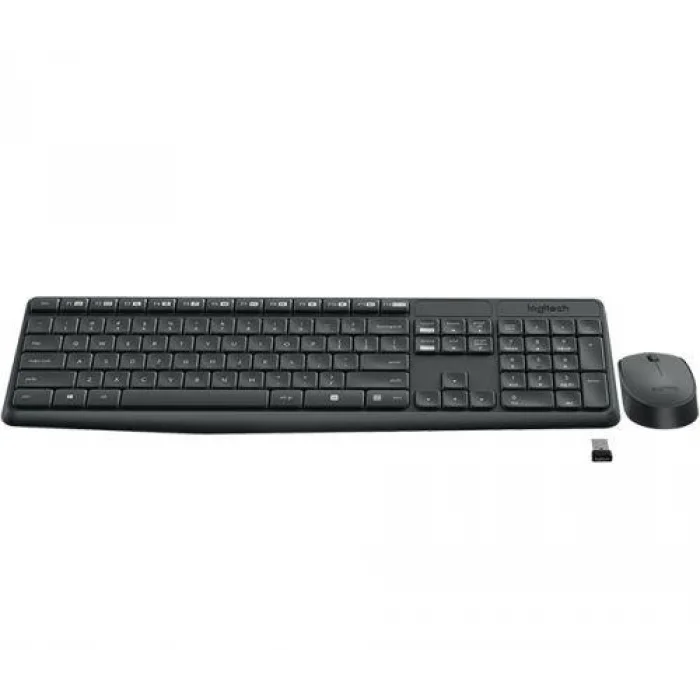 LOGITECH MK235 Q Türkçe Kablosuz Siyah Klavye+ Mouse