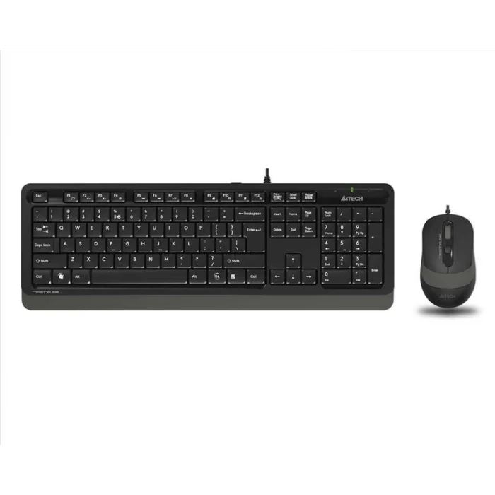A4 TECH F1010 Q Türkçe USB Multimedya Gri 1600dpi Klavye+ Mouse