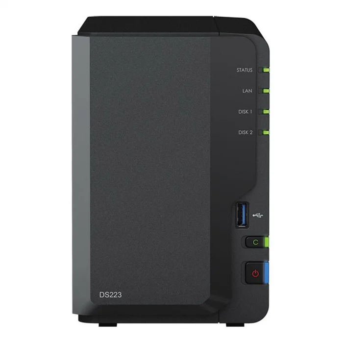 SYNOLOGY DiskStation DS223 512MB 2 X 3,5 SATA Destegi RAID(1-0-5-6-10) NAS Server