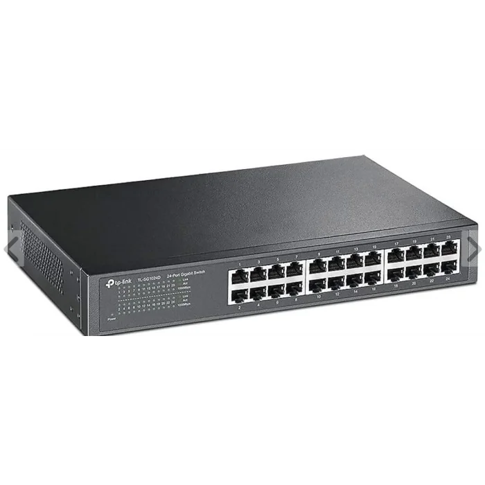 TP-LINK OMADA DS1024G 24 Port Gbit Rackmount Yönetilemez Metal Kasa Switch