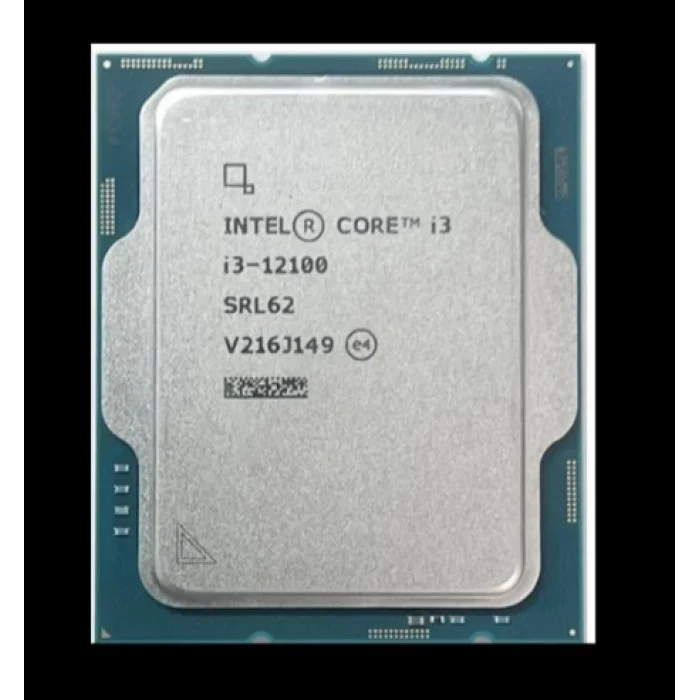 INTEL (12.Nesil) Alder Lake i3-12100 3.30GHz ~ 4.30GHz 12mb 1700P Islemci Tray (Fansiz)