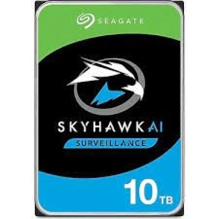 SEAGATE ST10000VE001 SKYHAWK AI 3.5 10TB 7200rpm 256mb SATA (TR Seagate Garantili) 7/24 Harddisk