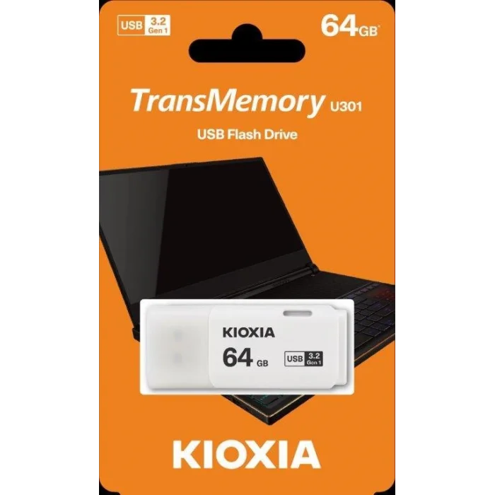 KIOXIA LU301W064GG4 U301 64GB USB 3.2 Beyaz USB Bellek