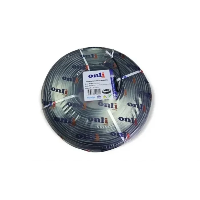 Onli 2X0,50 500m 2+1 PE OUTDOOR CCTV Siyah Kablo