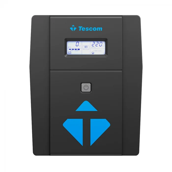 TESCOM LEO 2000 VA (2x12V 9AH Akü) Line Interactive 5/10 dk UPS