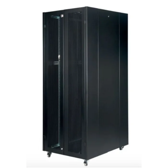 LANDE LN-HL-42U80100-BL-BAAA 42U 80X100 Dikili Tip Bos Kabinet Ön Arka Kapak Perfore