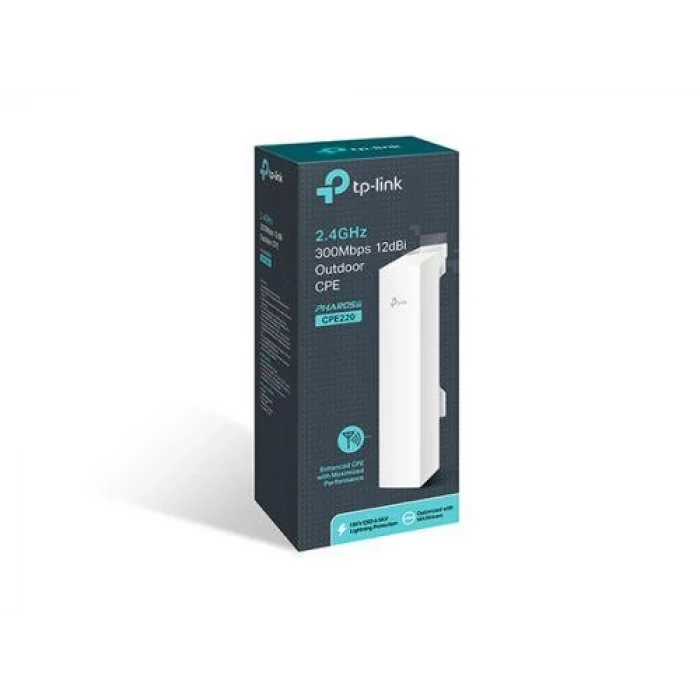 TP-LINK CPE220 2 Port 10/100Mbps 300mbps 12dBi Dış Ortam Access Point