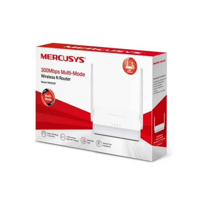 TP-LINK MERCUSYS MW302R 2xLAN, 1xWAN 300mbps 2x5dBi Anten Wi-Fi Router