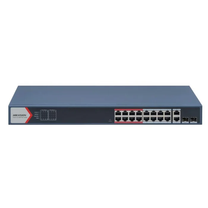HIKVISION DS-3E1318P-EI 18 Port Mbit 16 PORT POE 230W 2xCombo Uplink Yönetilebilir Smart Switch