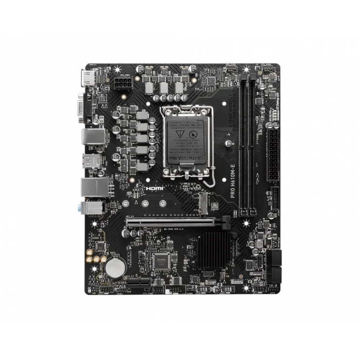 MSI PRO H610M-E H610 DDR4 Vga GLan mATX HDMI M2 USB3.2 1700p Anakart