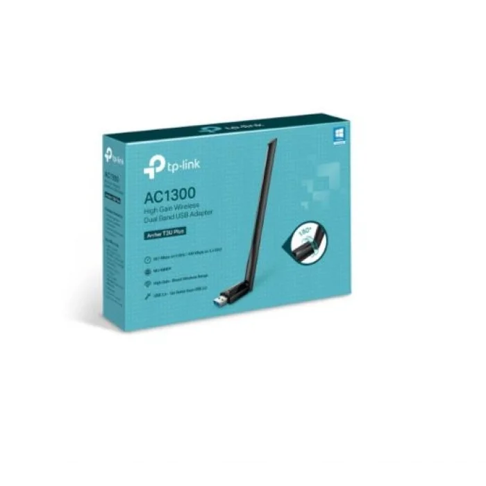 TP-LINK ARCHER T3U PLUS 400+867 Mbps USB Kablosuz Adaptör