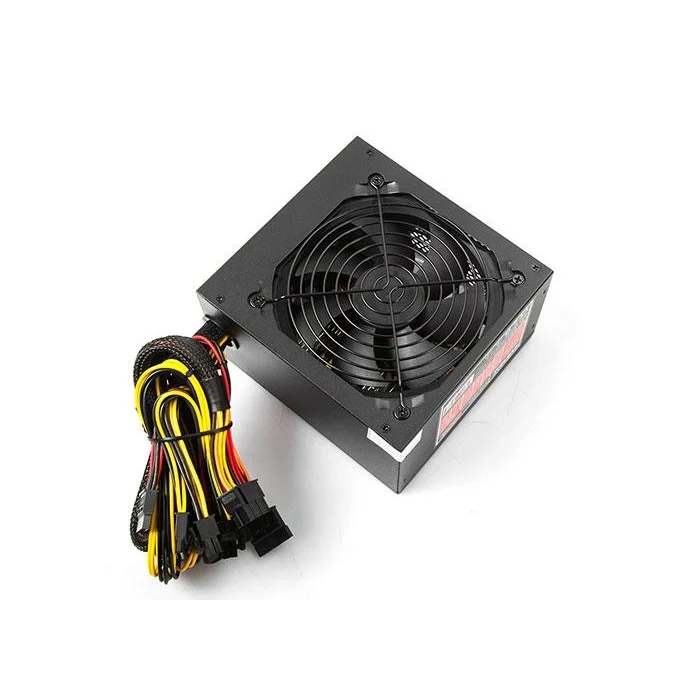 EVEREST EPS-600A 550W PEAK 600W Metalik 12cm Fanli Aktif PFC Power Supply