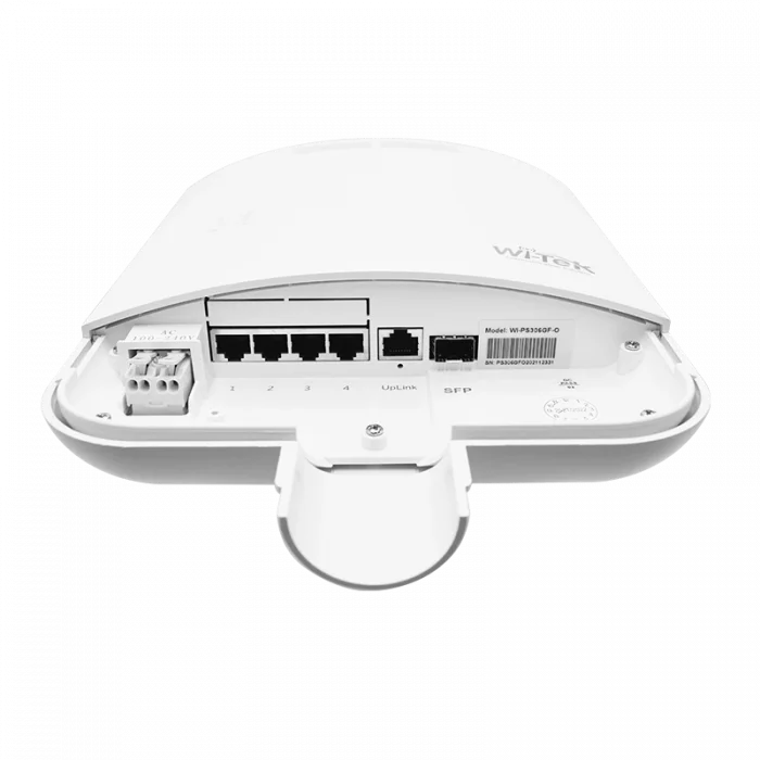 Wi-Tek WI-PS306GF-O 6 Port Gbit 4 Port PoE 56W 1xGbit+1xSFP Uplink Outdoor Yönetilemez Switch