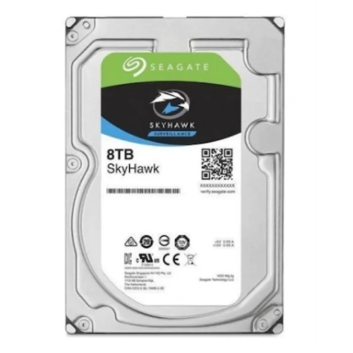 SEAGATE ST8000VX010 SKYHAWK 3.5 8TB 5400rpm 256mb SATA (TR Seagate Garantili) 7/24 Harddisk