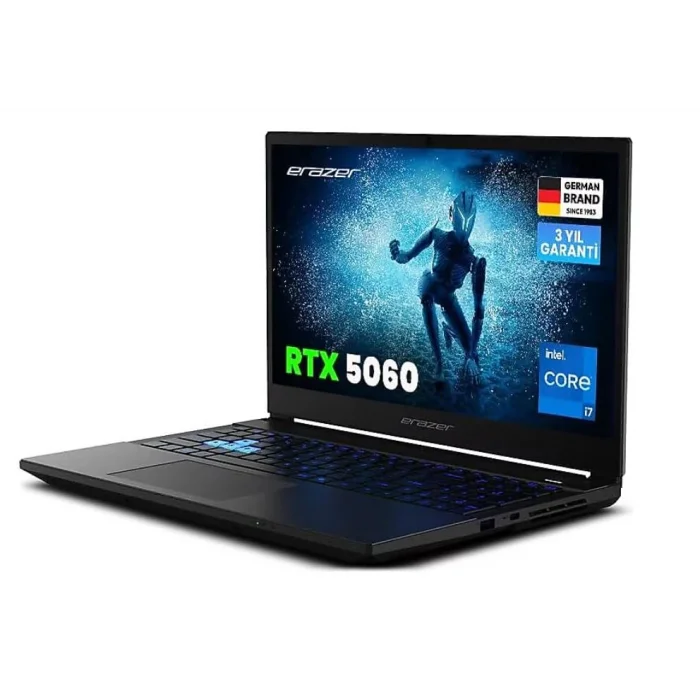 ERAZER Deputy 15 P1 MD600004 i7-13620H 16GB 1TB SSD 8gb RTX5060 15.6 DOS Notebook