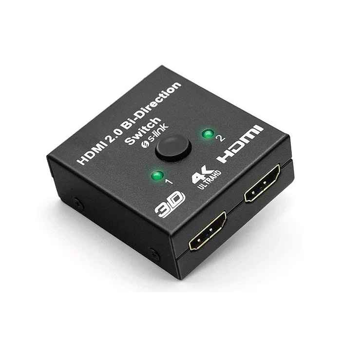 S-LINK SL-LU613 2 Port HDMI Çift Yönlü Çoklayıcı Adaptör