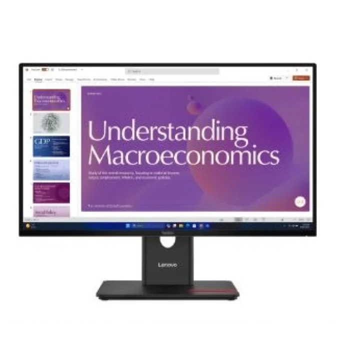 LENOVO T24D-40 64B9GAT1TK 23.8 LED IPS 4ms 120Hz FullHD 1920x1080 HDMI DP TYPE-C Siyah Monitör