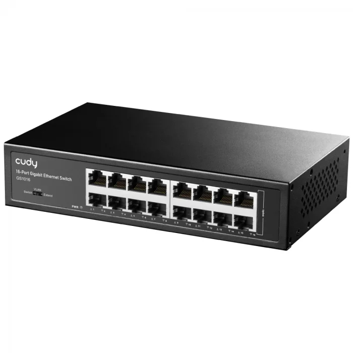 CUDY GS1016 16 Port Gbit Rackmount Yönetilemez Metal Kasa Switch