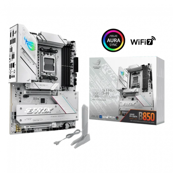 ASUS ROG STRIX B850-A GAMING WIFI B850 DDR5 (Vga Yok) GLan 2.5G ATX HD DP TYP-C WF7 BT M2 AM5 AMD Anakart
