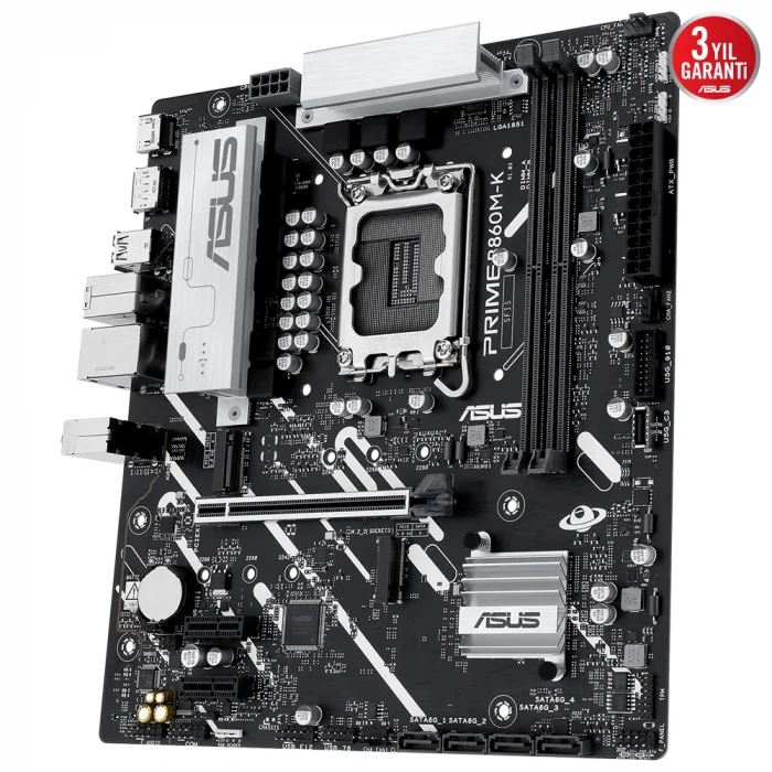 ASUS PRIME B860M-K B860 DDR5 (Vga Yok) GLan 2.5G mATX HD DP USB3 M2 1851p Anakart
