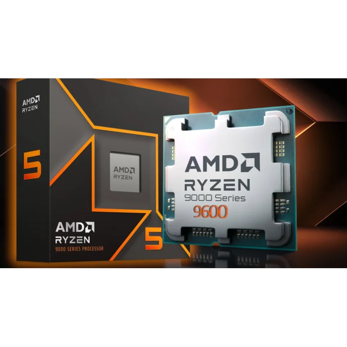 AMD Ryzen 5 9600X (6 Çekirdek) Up to 5.4 GHz 32mb AM5 İşlemci Tray (Fansız)