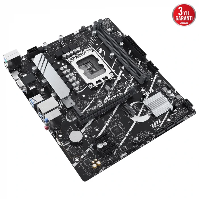 ASUS PRIME B760M-K B760 DDR5 Vga GLan 2.5G mATX HDMI M2 RGB USB3 1700p Anakart