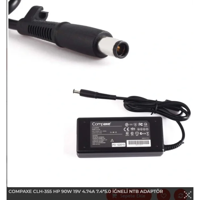 COMPAXE CLH-355 19V 4.74A (7.4*5.0) Hp Notebook Adaptörü