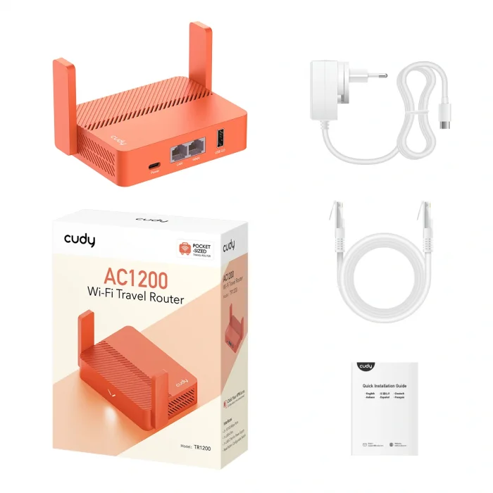 CUDY TR1200 2 Port 10/100Mbps AC1200 2 Anten Masaüstü VPN Router