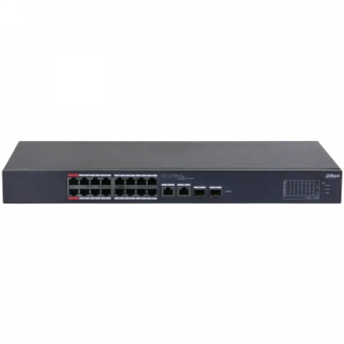 DAHUA DH-CS4218-16ET-240 18 Port Mbit 16 Port PoE+ 265W 2xCombo Uplink Cloud Managed Smart Switch