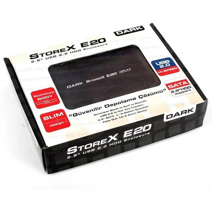DARK DK-AC-DSE20 2.5 USB 2.0 Siyah Sata Harici HDD Kutusu