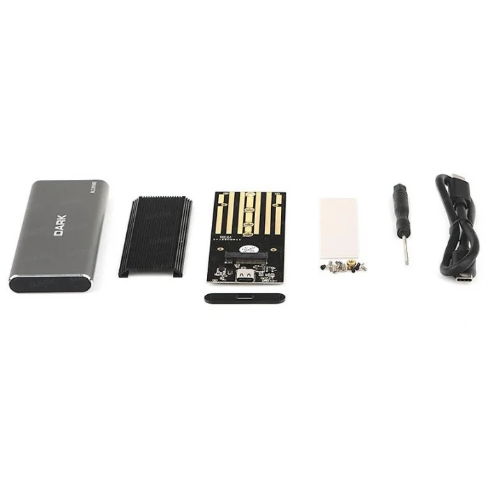 DARK DK-AC-DSEM4 NVME M2 SSD USB 3.0 Type C USB Harici HDD Kutusu