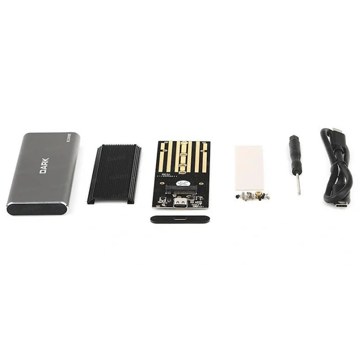 DARK DK-AC-DSEM4 NVME M2 SSD USB 3.0 Type C USB Harici HDD Kutusu