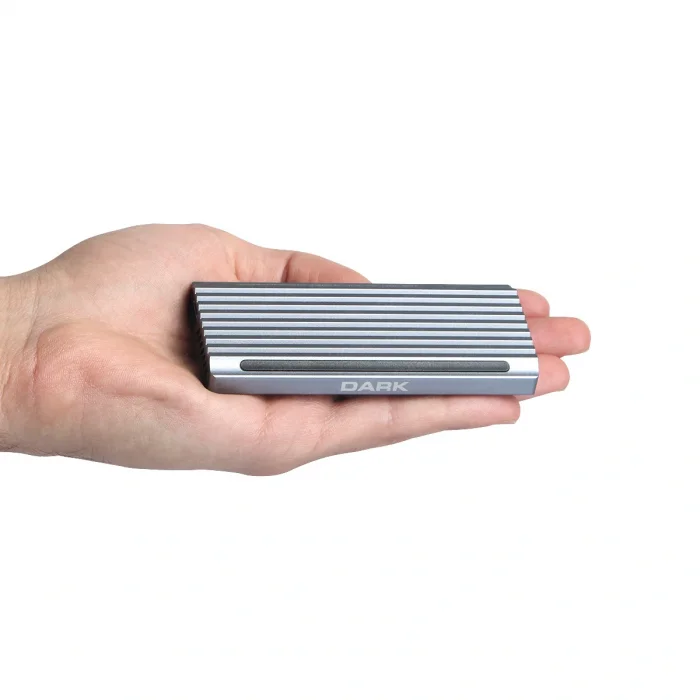 DARK DK-AC-DSEM5 M.2 NVMe & NGFF SATA SSD Type-C RGB LEDLİ Harici HDD Kutusu