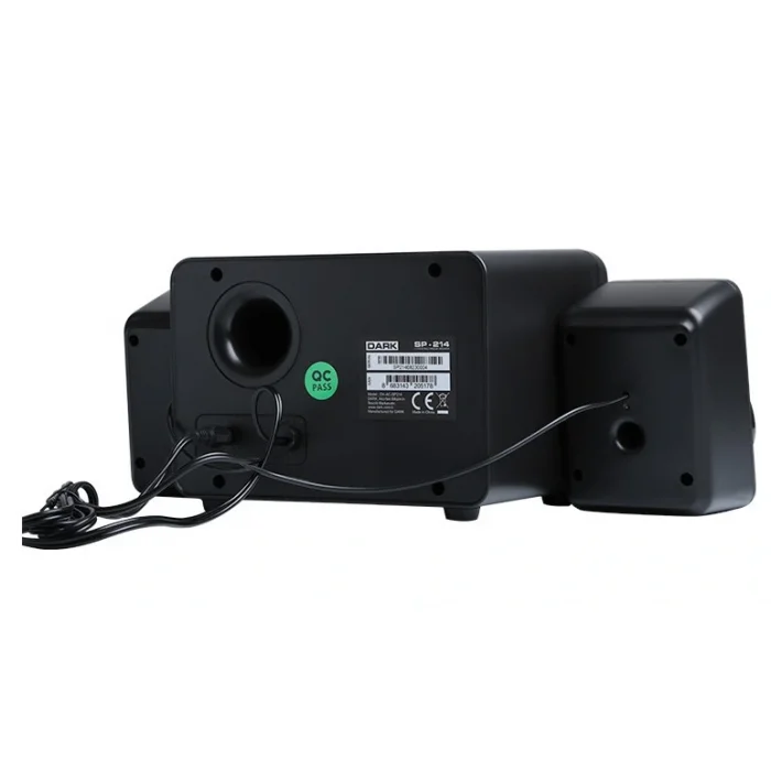 DARK DK-AC-SP214 2+1 11W Siyah 7 Farklı Renk Titreşimli LED Hoparlör