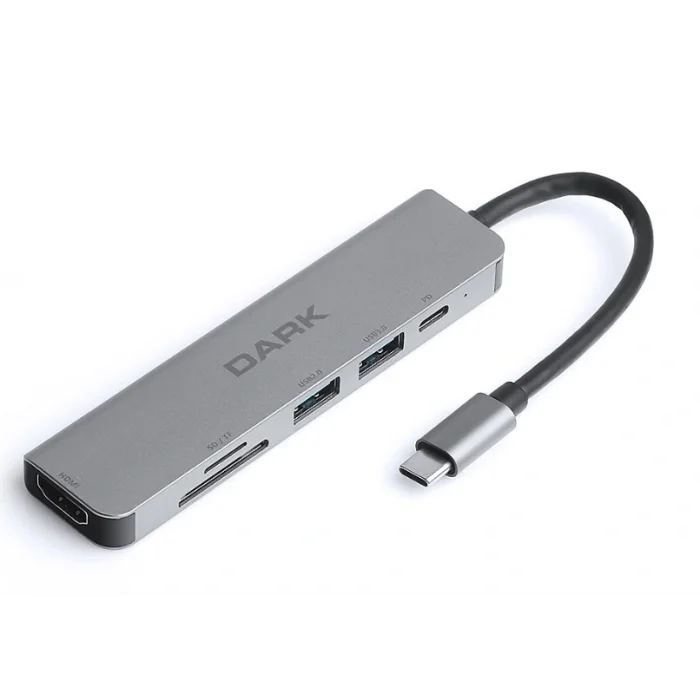 DARK DK-AC-U31X38 USB 3.1 Type-C 6 in 1 HDMI/ TF SD Kart /USB-C PD