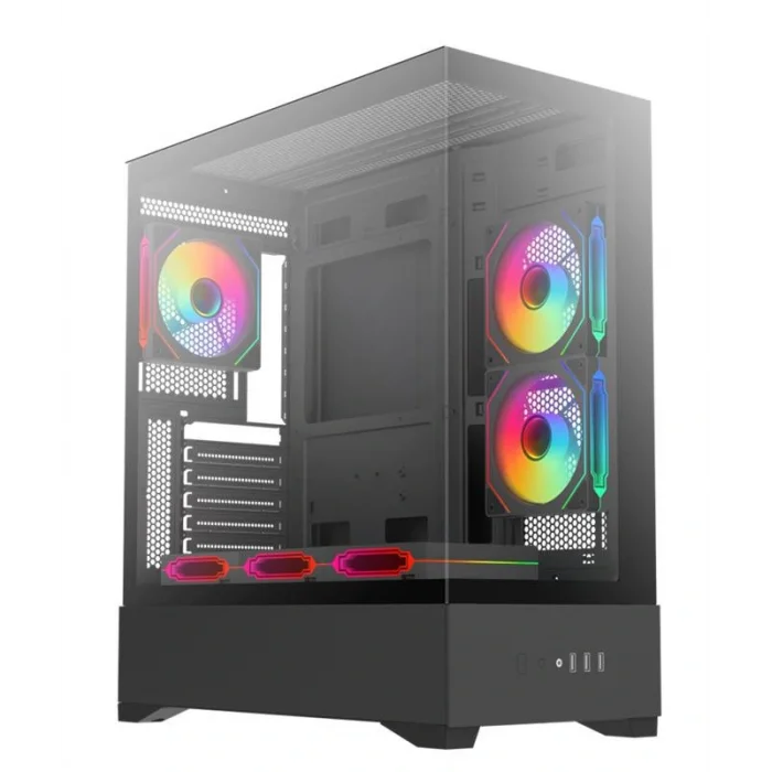 DARK DKCHDIAMONDPRO Diamond PRO Powersız Siyah Tempered Glass Mid Tower ATX Kasa