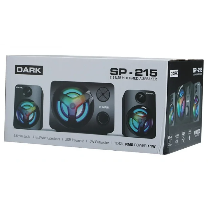 DARK SP215 2+1 11W Siyah Multimedya Hoparlör