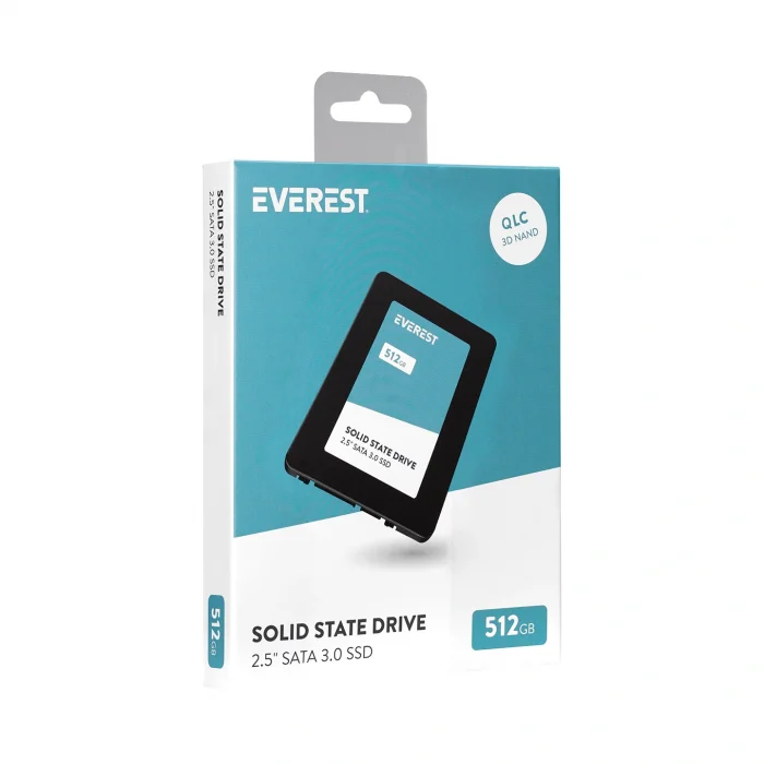 EVEREST ES512A 2.5 512GB (550/460MB/s) SATA (3D NAND) SSD Disk