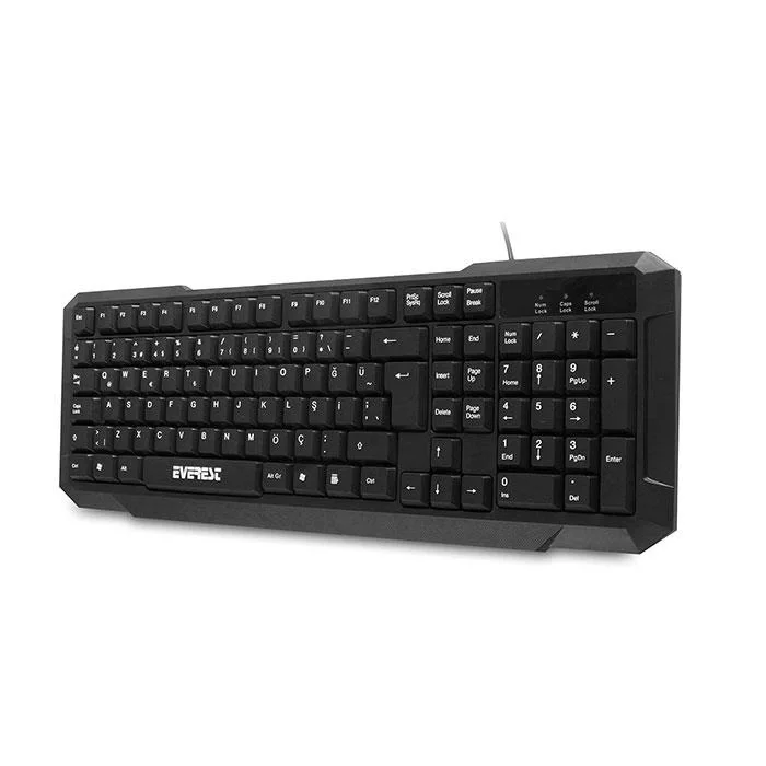 EVEREST KM-515 Q Türkçe USB Siyah Combo Klavye+ Mouse