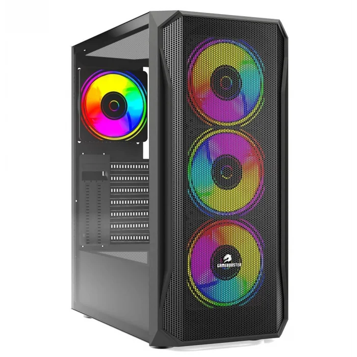 GAMEBOOSTER GB-T005MB Powersız Siyah Mesh Panel Mid Tower ATX Kasa