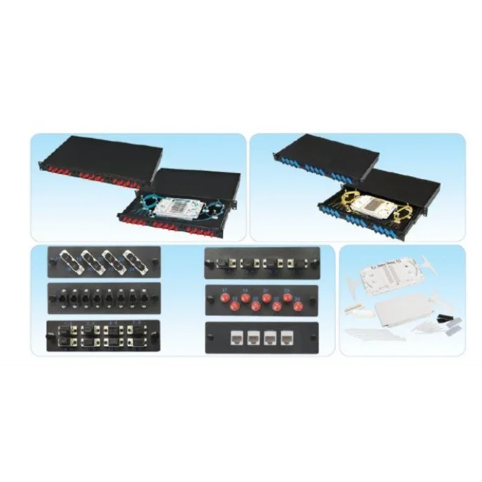 HCS PFO-11222-1U 12 Port Duplex SC Patch Fiber Panel Modülü Boş