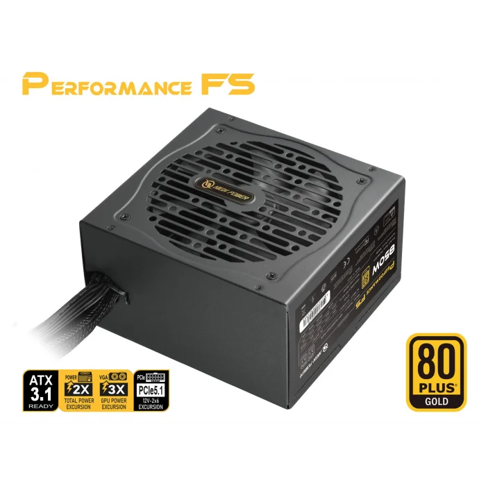HIGH POWER HP1-S2850GD-F12S 850W 80+ Gold Siyah PCIe 5.1 Power Supply