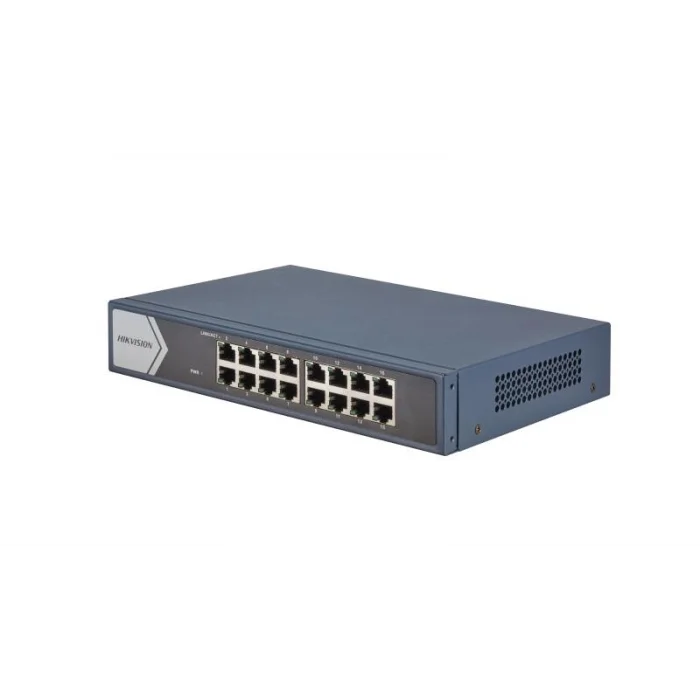 HIKVISION DS-3E0516-E(B) 16 Port Gbit Desktop Yönetilemez Metal Kasa Switch