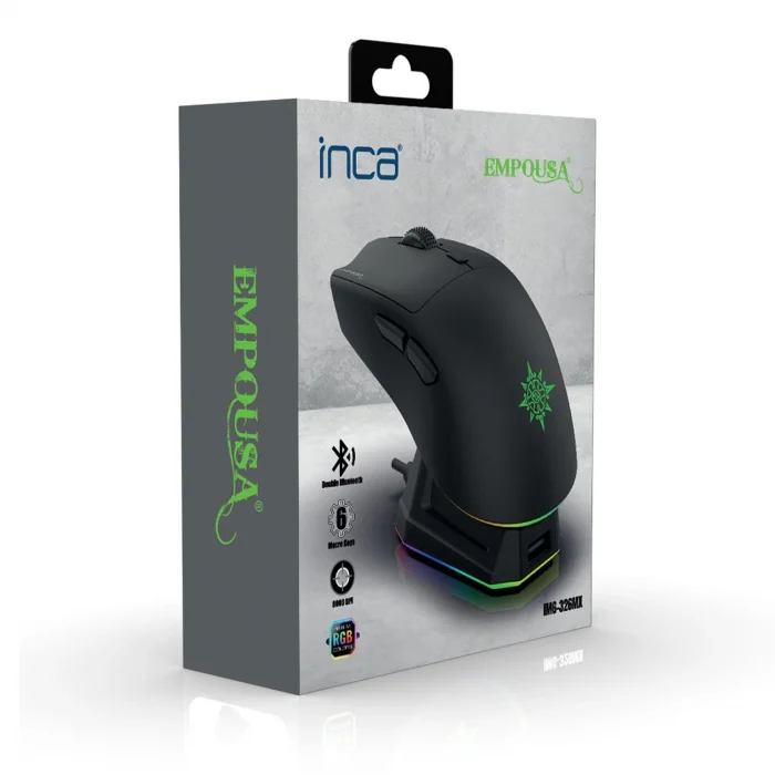 INCA IMG-326MX Bluetooth Kablosuz 2.4Ghz siyah Şarjlı Mouse