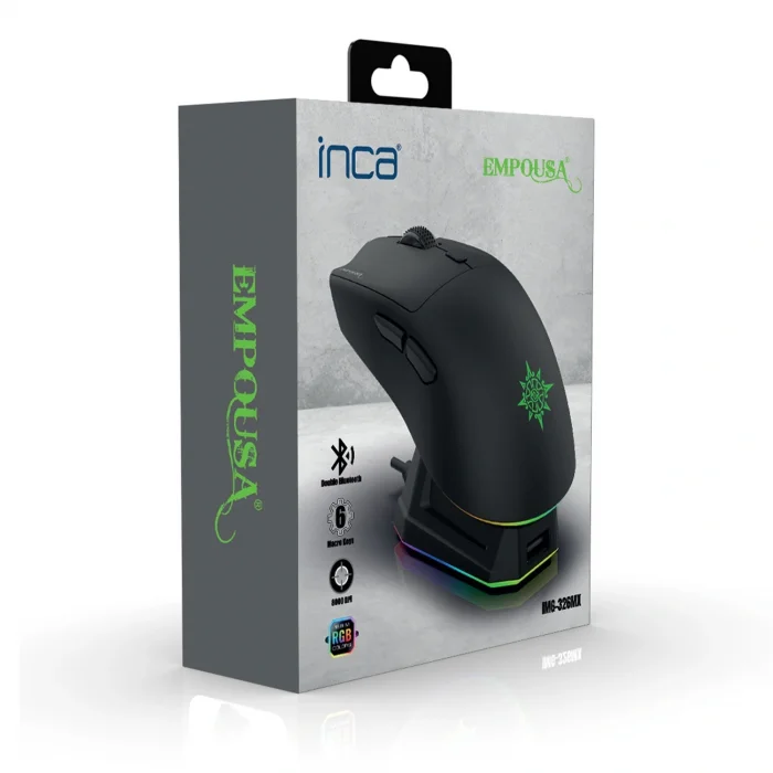 INCA IMG-326MX Bluetooth Kablosuz 2.4Ghz siyah Şarjlı Mouse