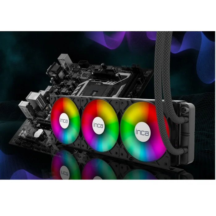 INCA ISS-03XN LGA1700/AM4/AM5 360 mm ARGB Siyah Sıvı Soğutma