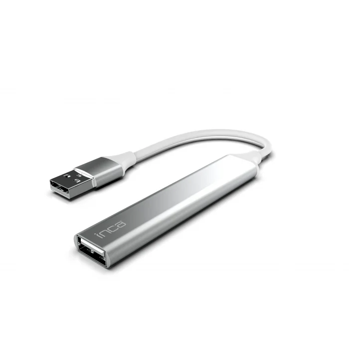 INCA IUSB-04T USB 3.0 +3*USB 2.0 Slim Aluminyum Kasa USB Çoklayıcı